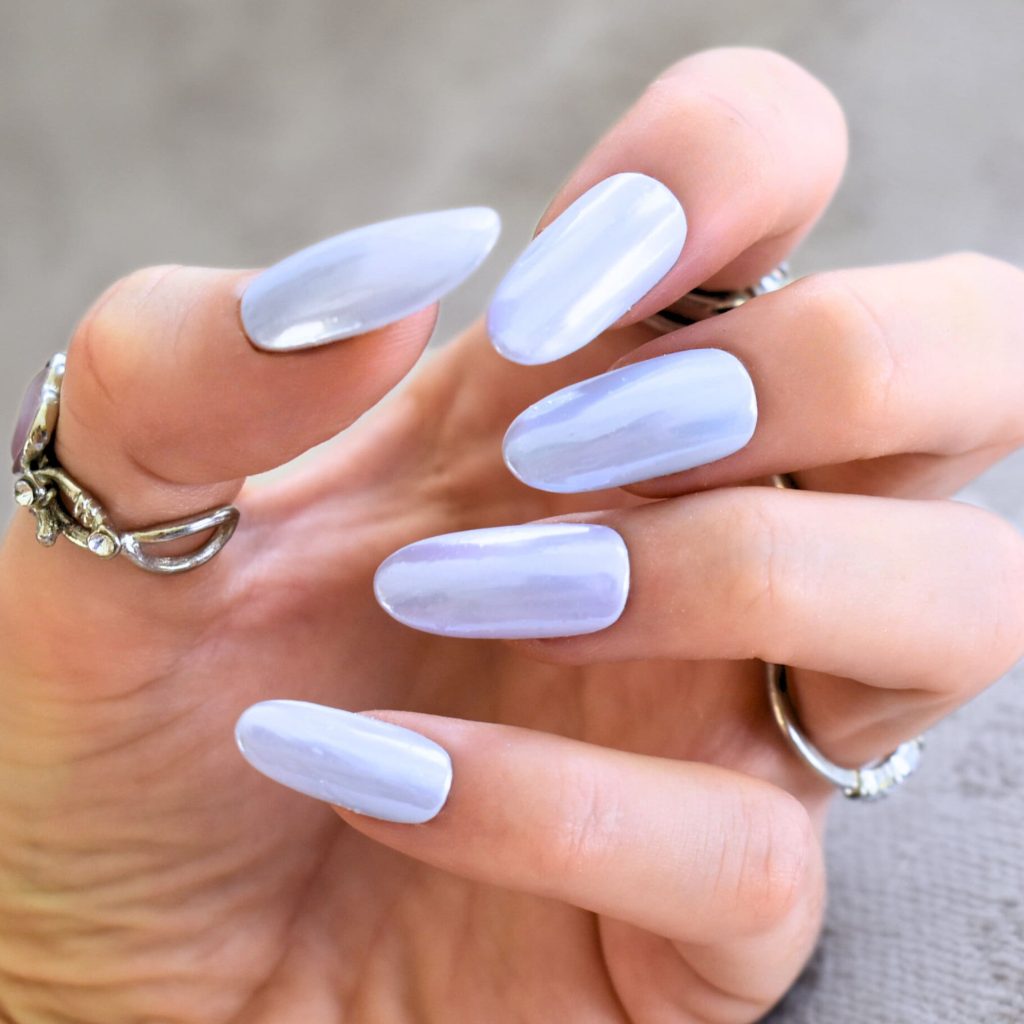 Blueberry Milk Nails
