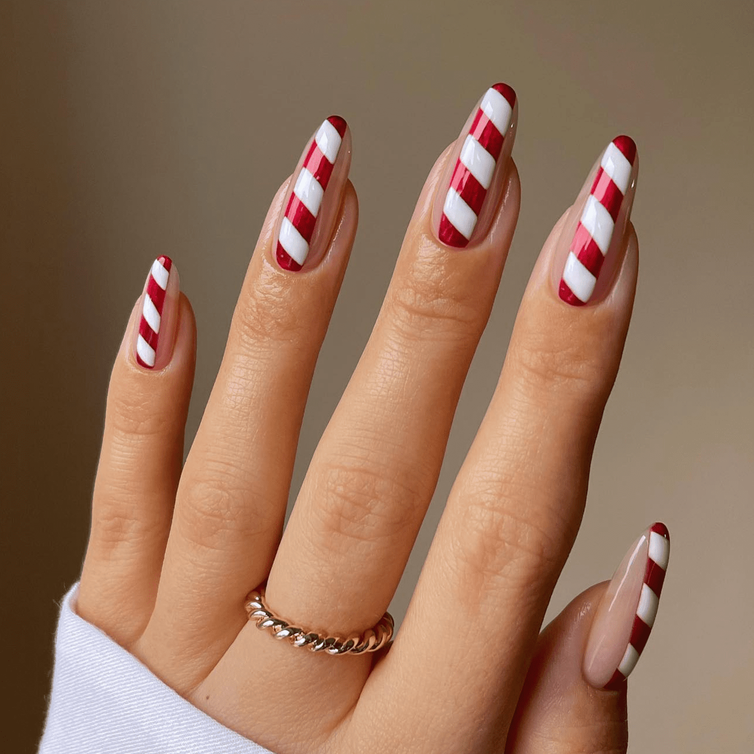 candy cane nails