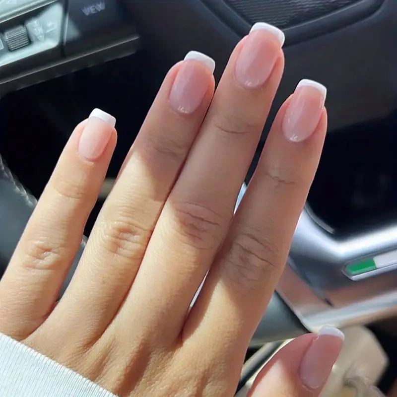 square french tip nails