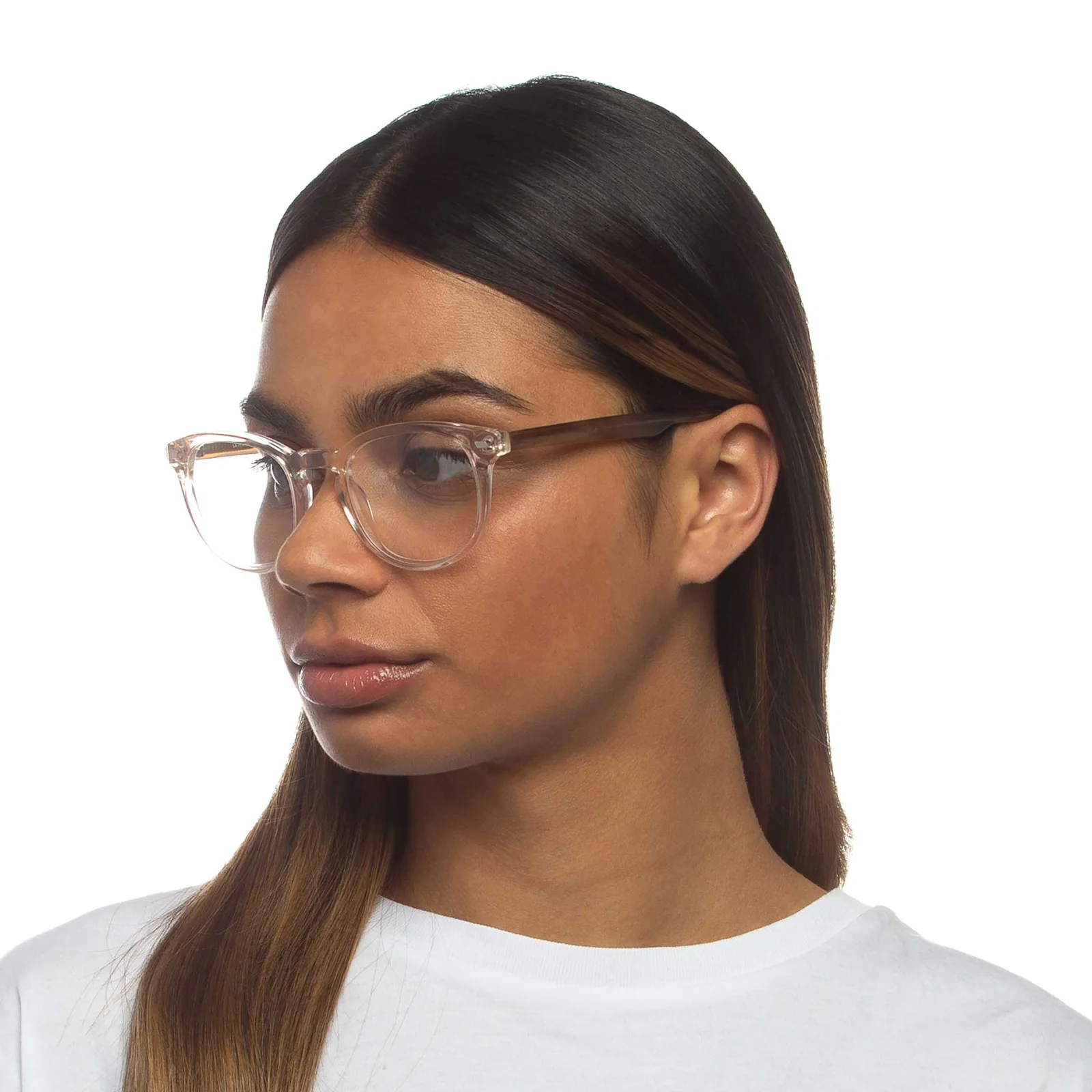 clear round glasses