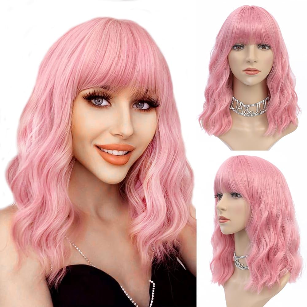 light pink wig