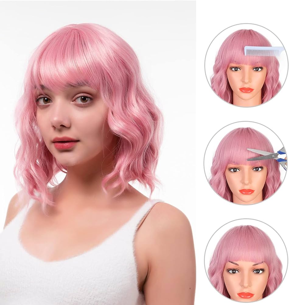 light pink wig