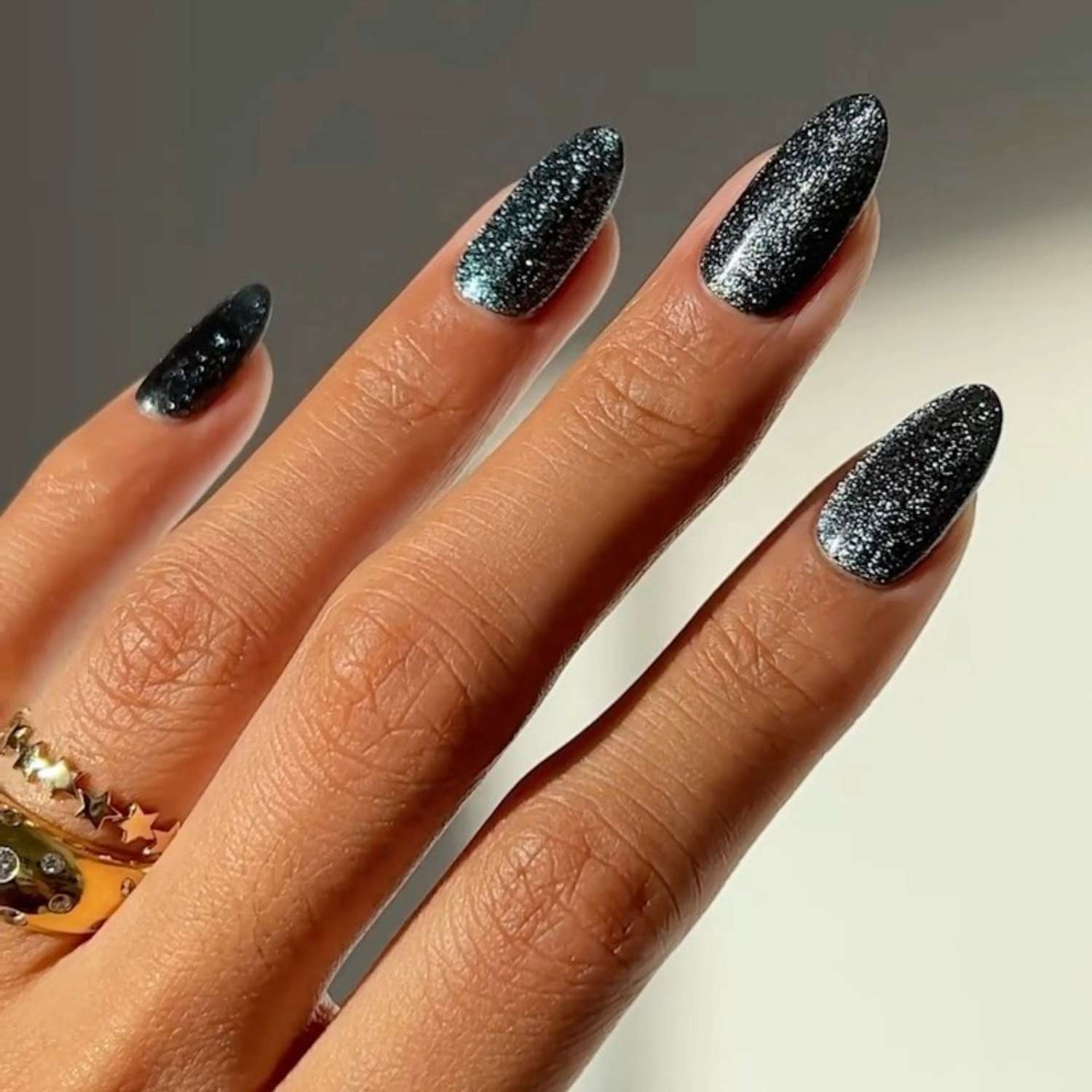 Black and Silver Nails