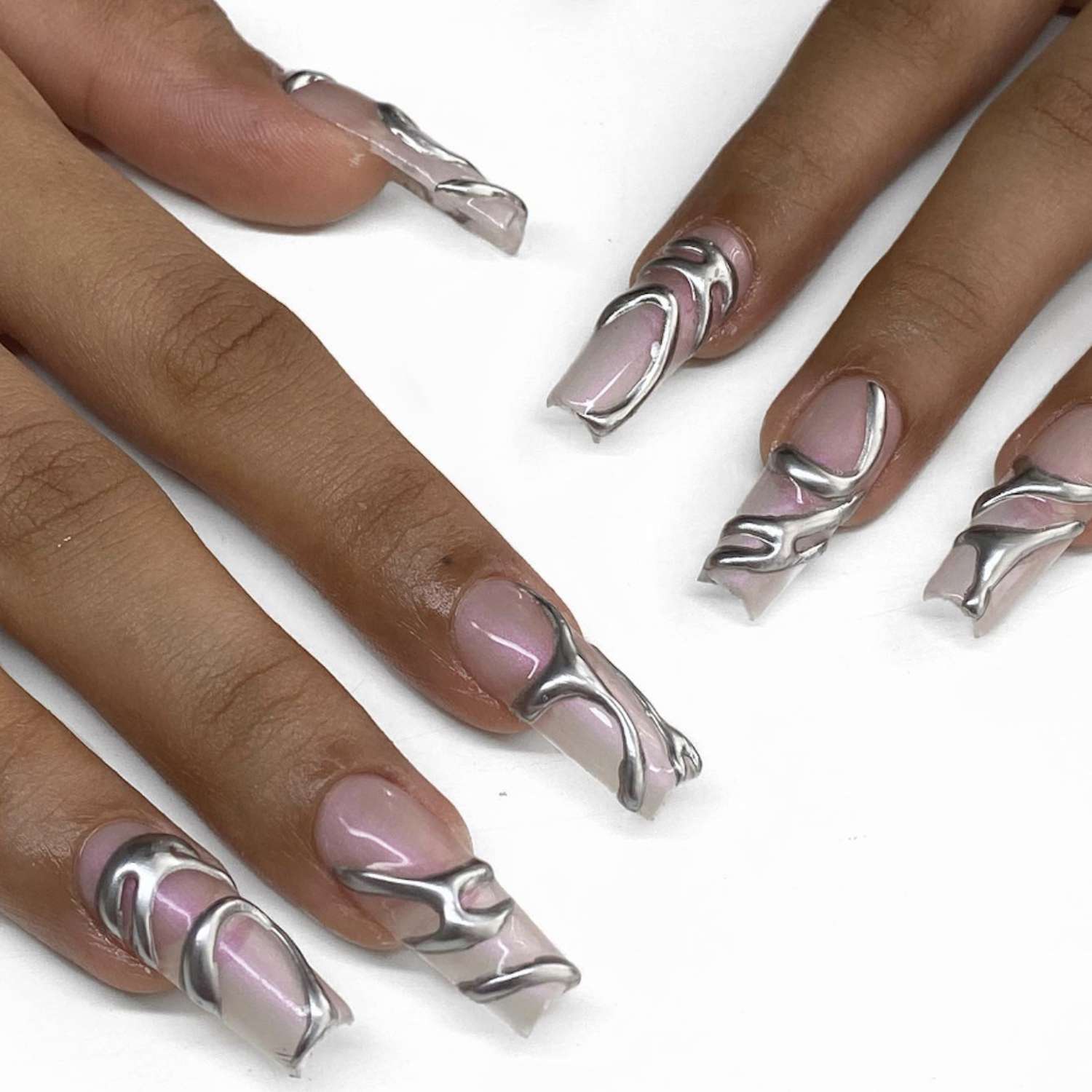 chrome nail designs