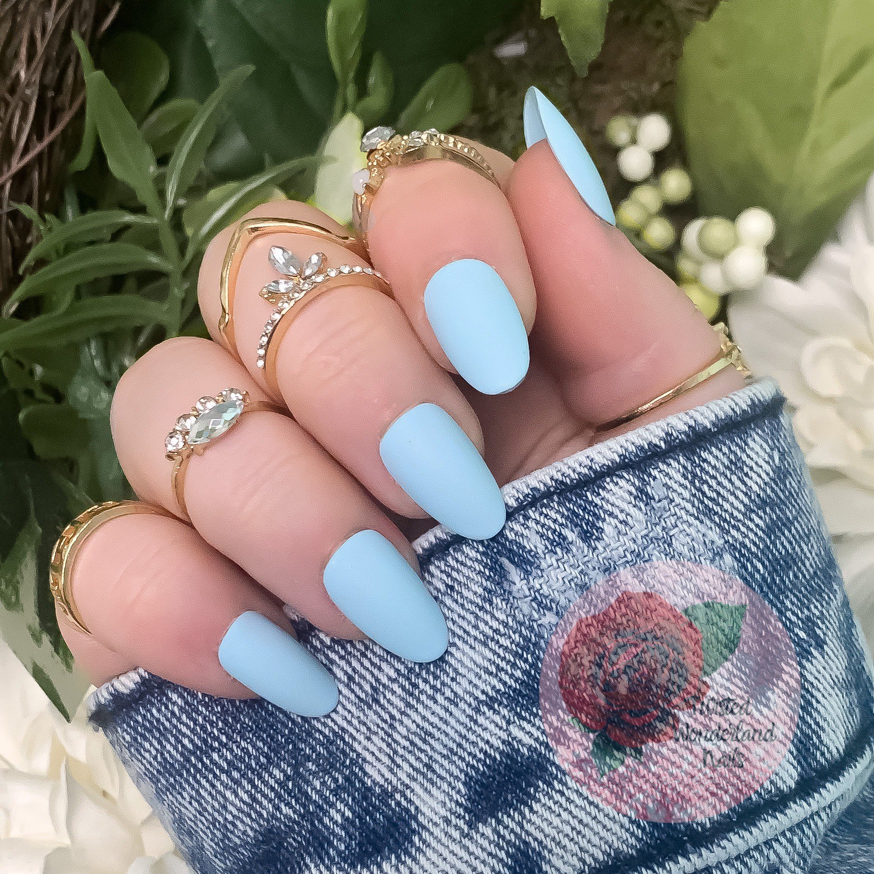 Light Blue Nails