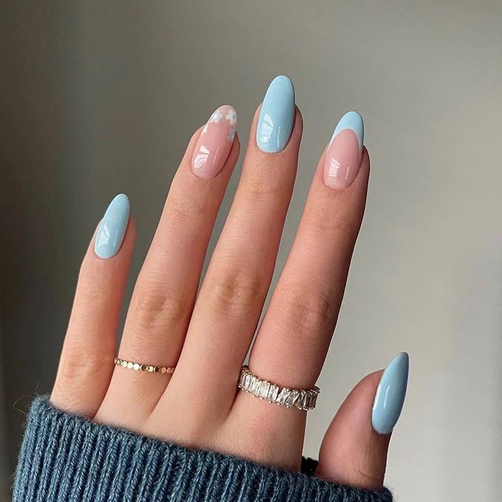 Light Blue Nails