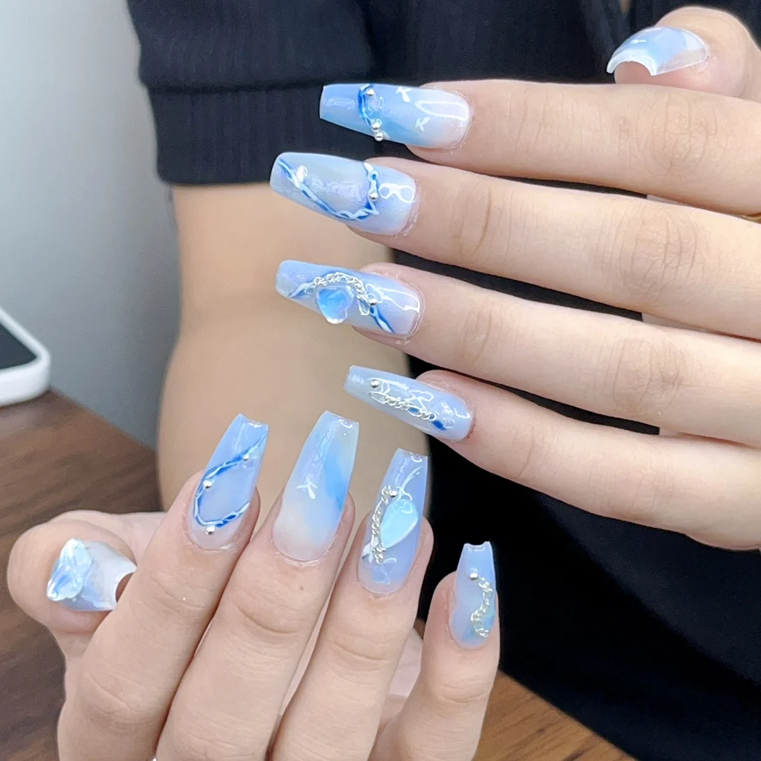 blue nails ideas