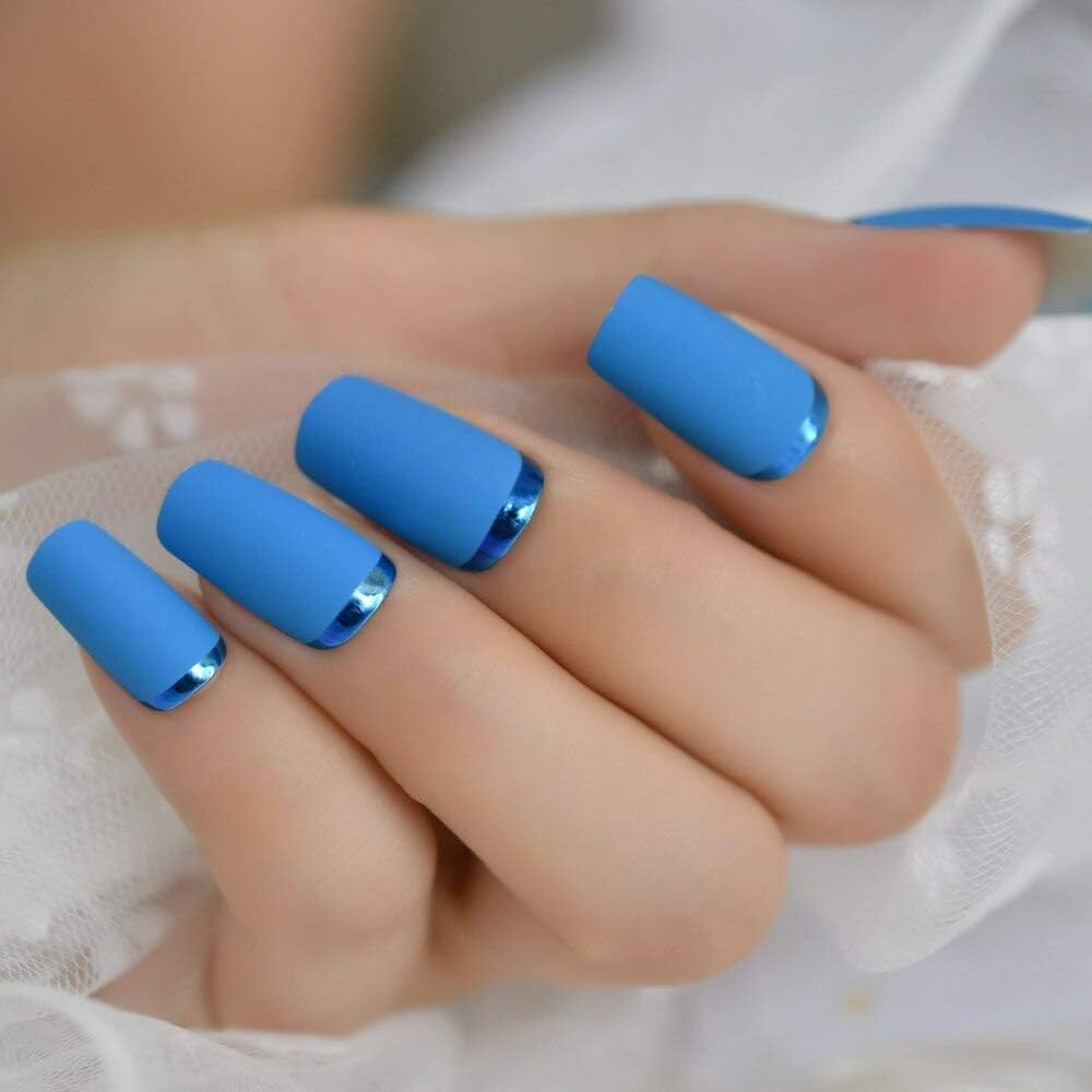 Sky Blue Nails