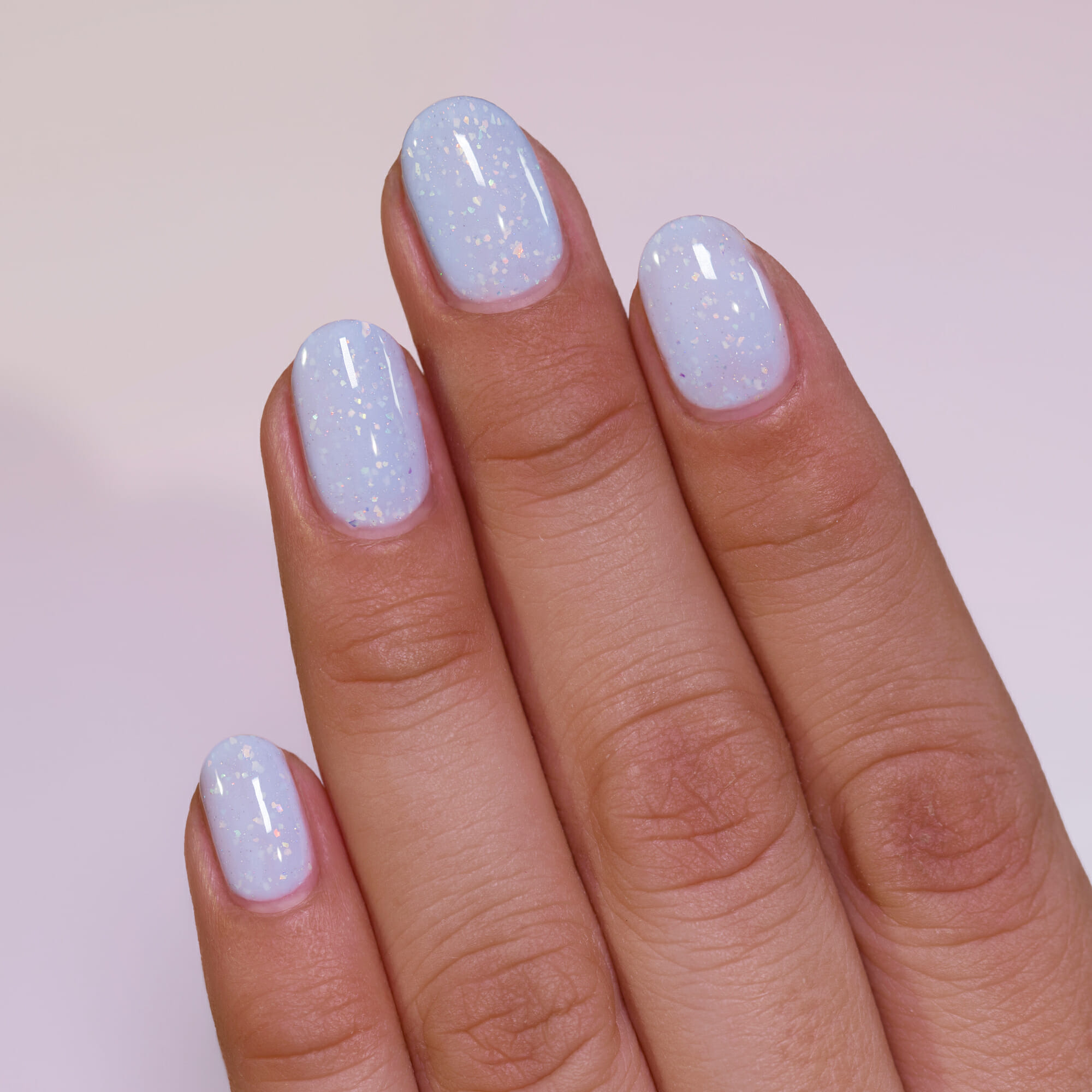 Sky Blue Nails