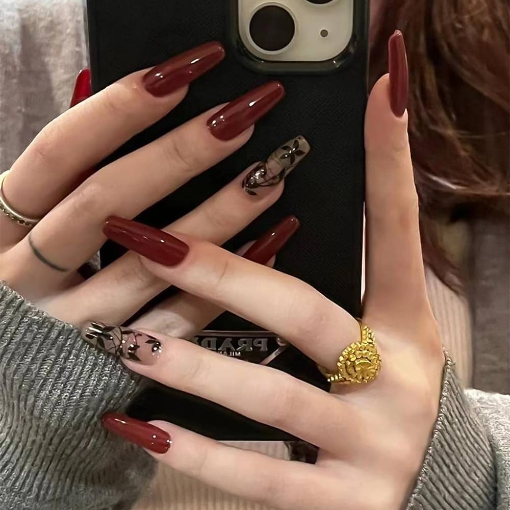 Red Acrylic Nails