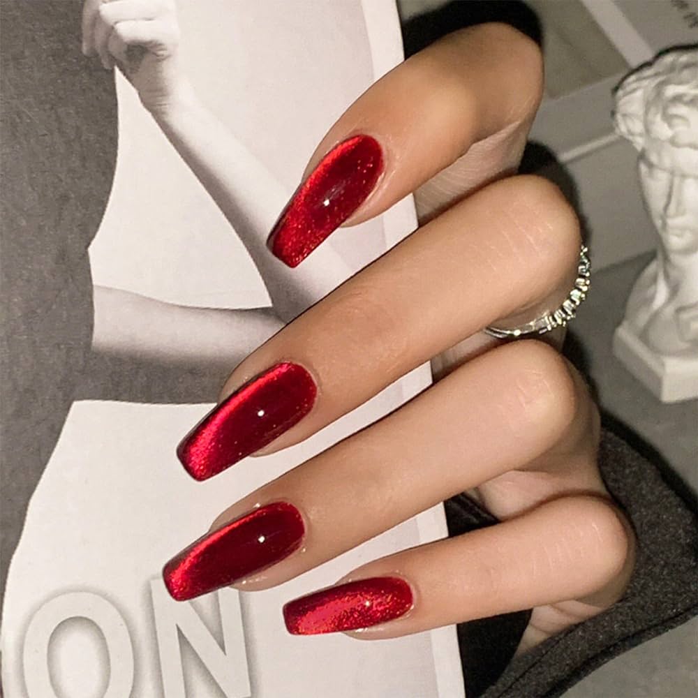 Red Acrylic Nails