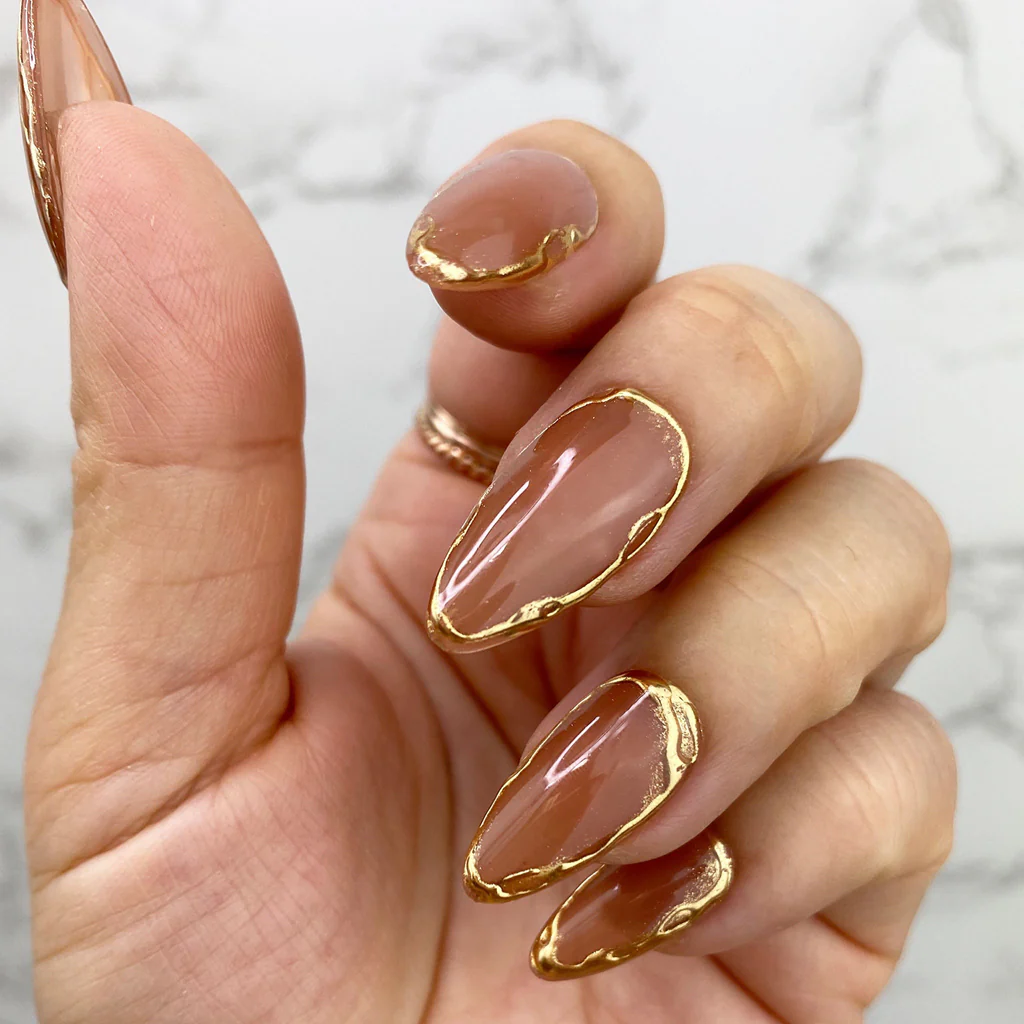 gold nails