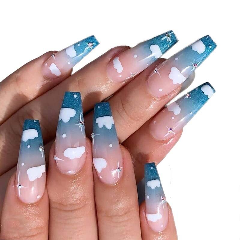 blue sky nails