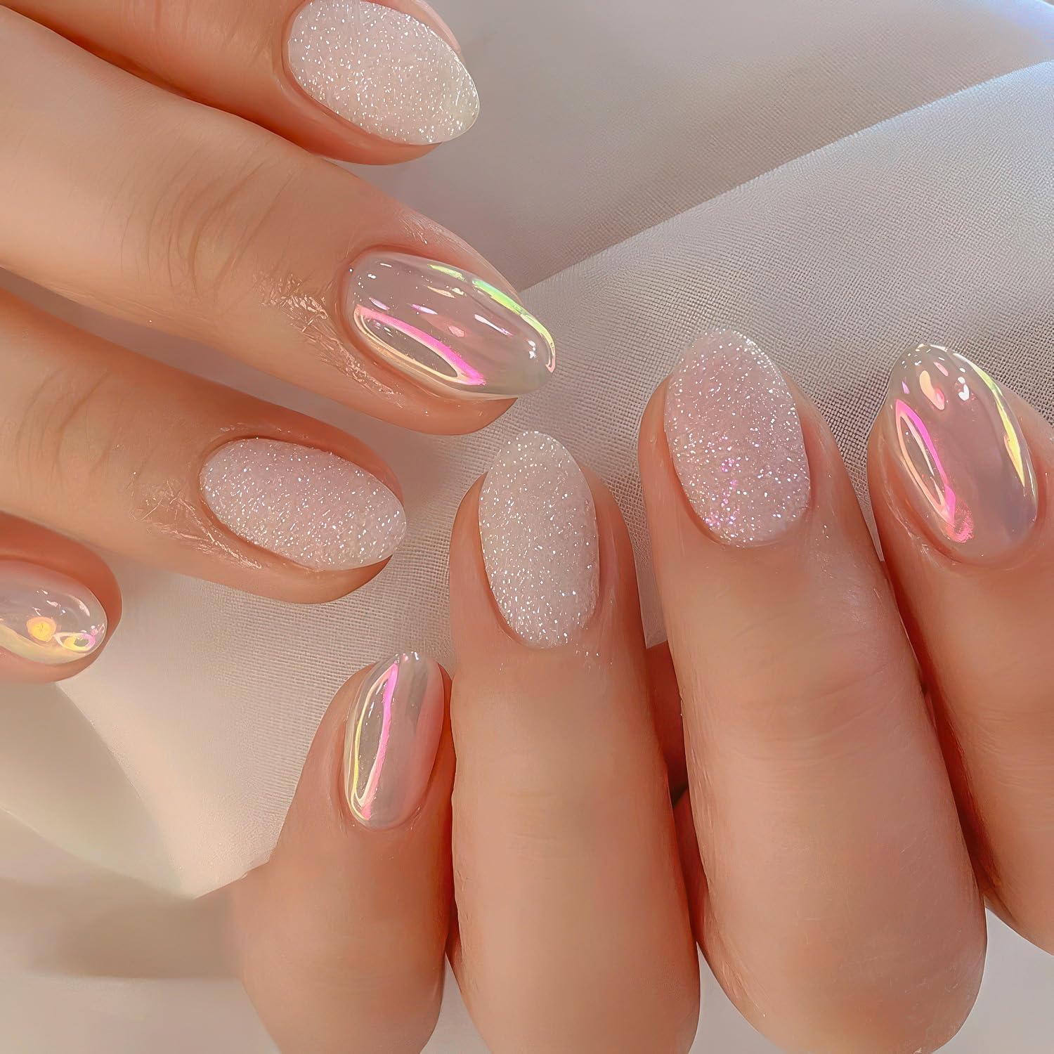 short almond nail designs