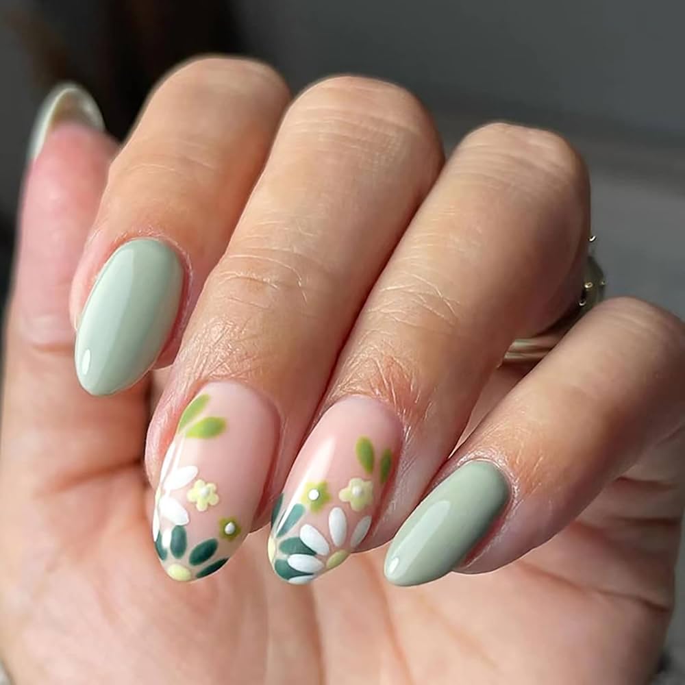 short almond nail designs