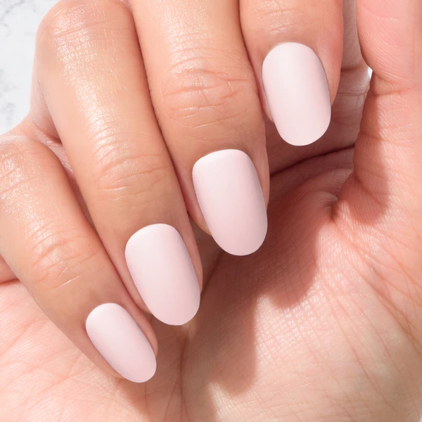 baby pink nails