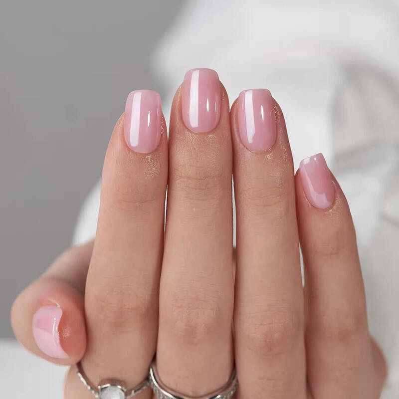 baby pink nails