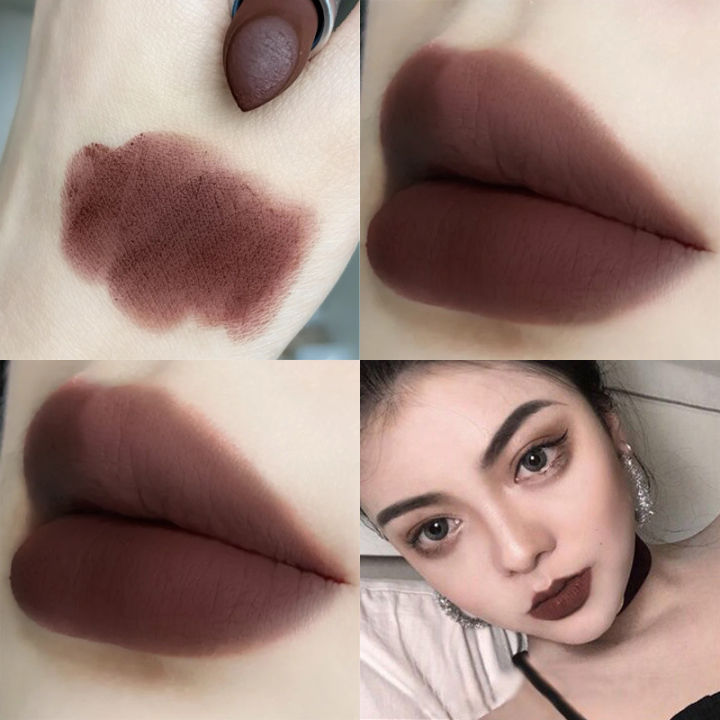dark lipstick