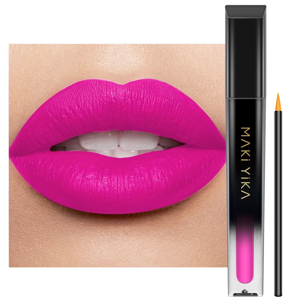 hot pink lipstick