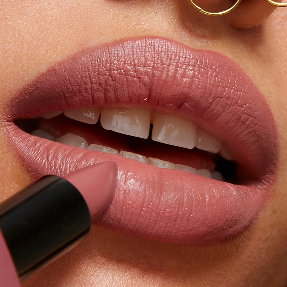 nude pink lipstick