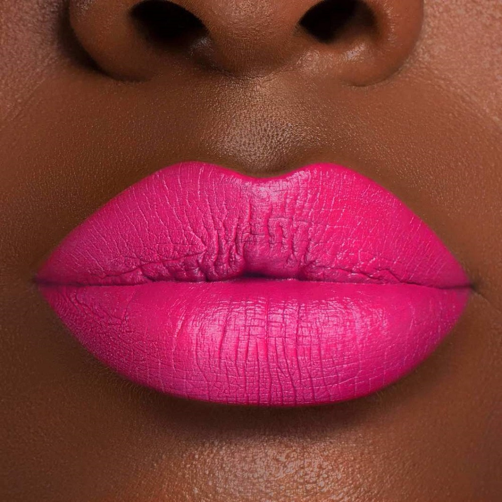 hot pink lipstick