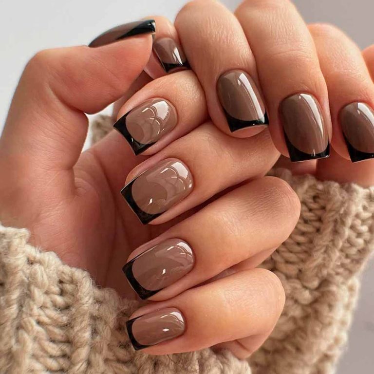 french-manicure-designs-brown-black