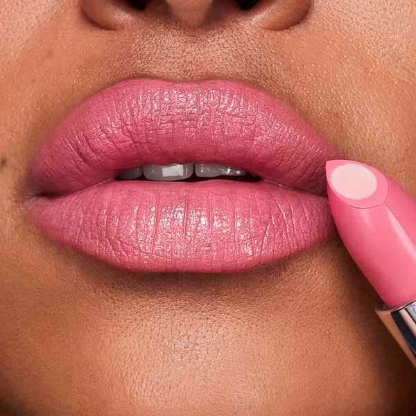 hot pink lipstick