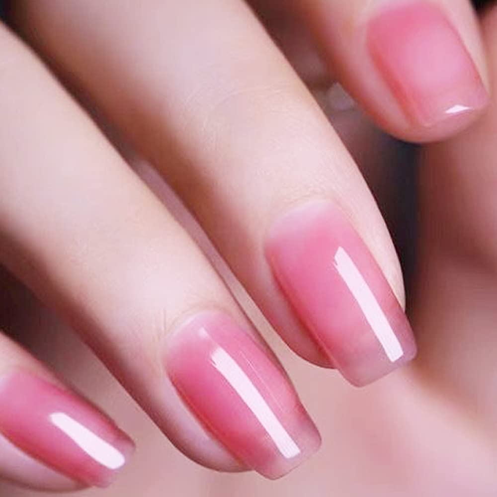 clear pink nail polish