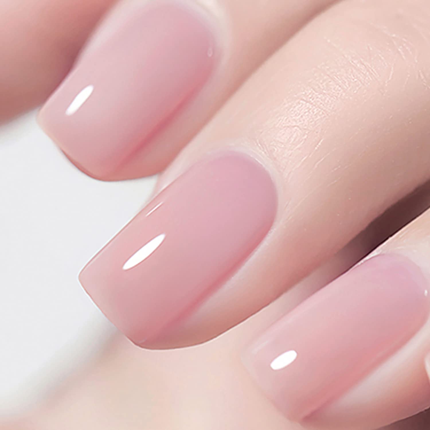 clear pink nail polish