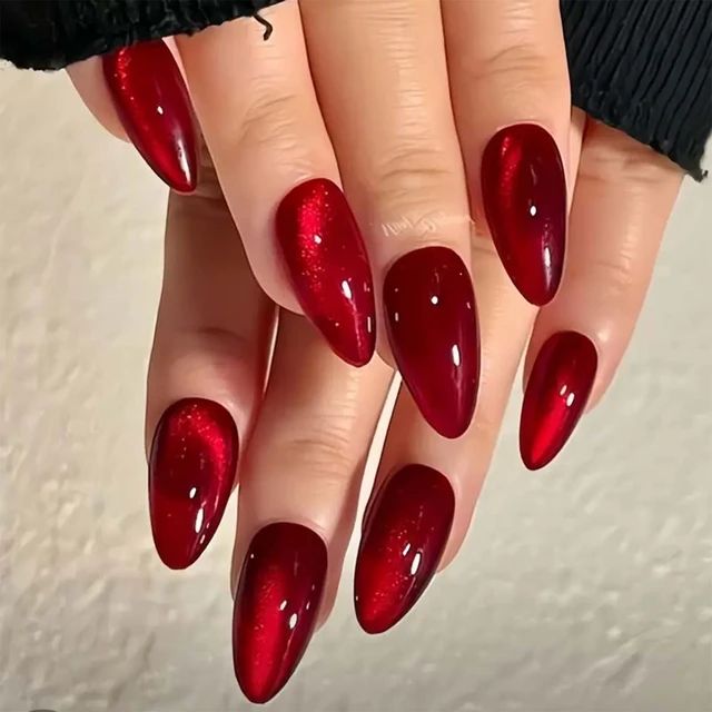 dark red gel nail polish