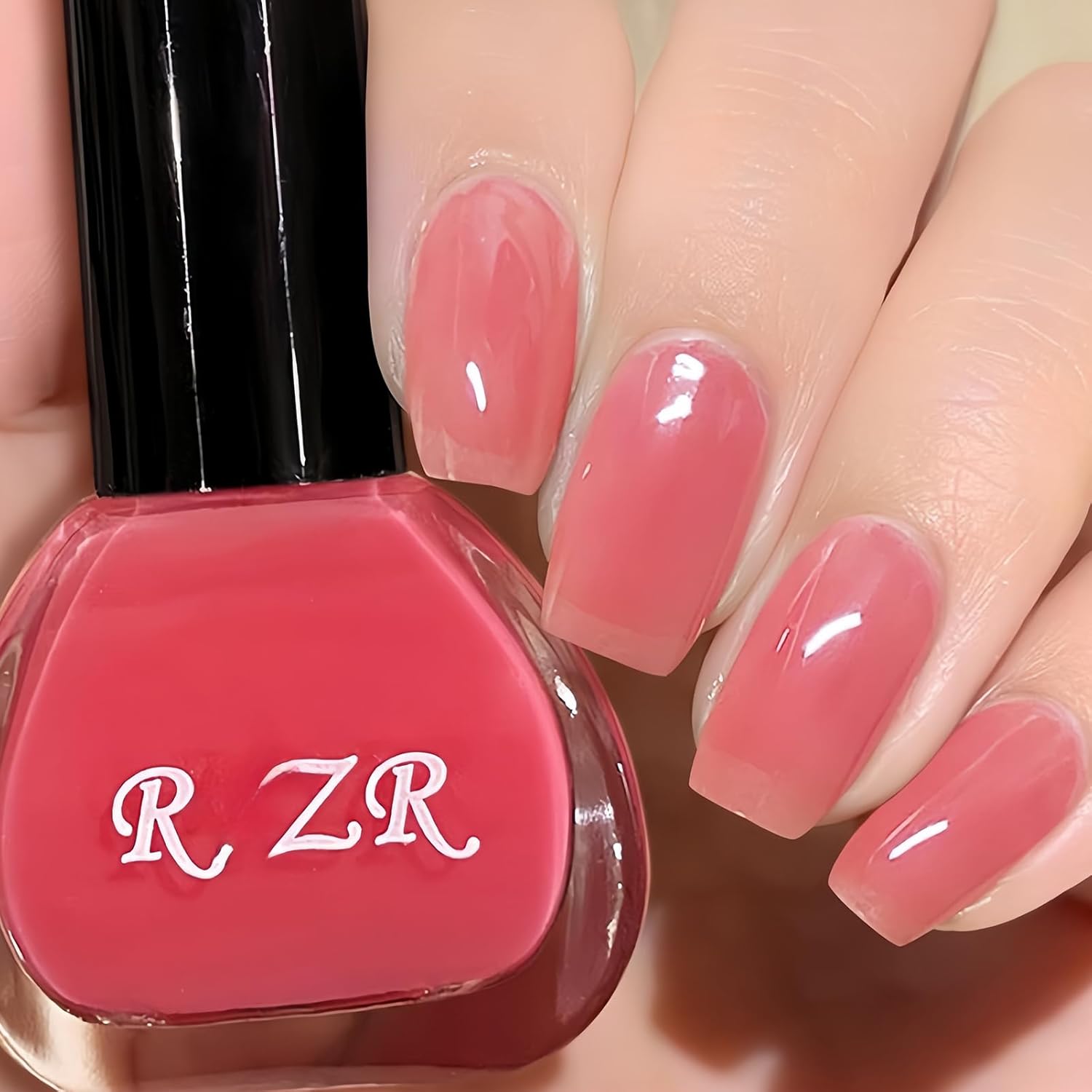 clear pink nail polish