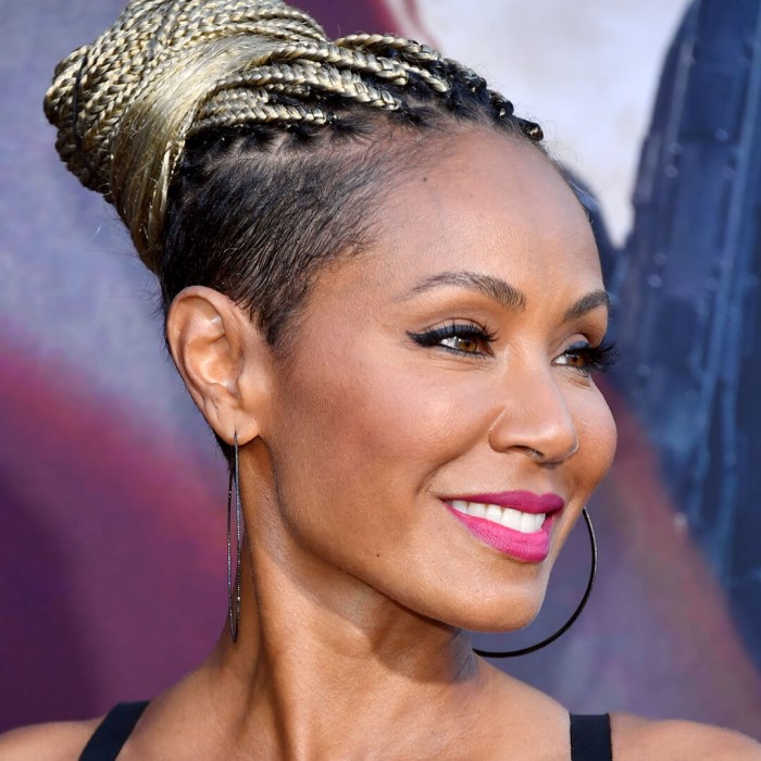 knotless braid updo hairstyles